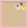 ArtToFrames 16x16 Inch Custom Cork Bulletin Board. This Classic Patterns Pin Board Comes Has a Fabric Style Canvas Finish, in a Baby Pink on Beech Frame (PinPix-266-16x16_0066-81792-YPNK) view 1