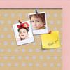 ArtToFrames 16x16 Inch Custom Cork Bulletin Board. This Classic Patterns Pin Board Comes Has a Fabric Style Canvas Finish, in a Baby Pink on Beech Frame (PinPix-266-16x16_0066-81792-YPNK) view 2