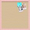 ArtToFrames 20x20 Inch Custom Cork Bulletin Board. This Classic Patterns Pin Board Comes Has a Fabric Style Canvas Finish, in a Baby Pink on Beech Frame (PinPix-266-20x20_0066-81792-YPNK) view 1