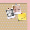ArtToFrames 20x20 Inch Custom Cork Bulletin Board. This Classic Patterns Pin Board Comes Has a Fabric Style Canvas Finish, in a Baby Pink on Beech Frame (PinPix-266-20x20_0066-81792-YPNK) view 2