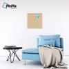 ArtToFrames 20x20 Inch Custom Cork Bulletin Board. This Classic Patterns Pin Board Comes Has a Fabric Style Canvas Finish, in a Baby Pink on Beech Frame (PinPix-266-20x20_0066-81792-YPNK) view 3