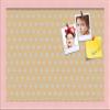 ArtToFrames 18x12 Inch Custom Cork Bulletin Board. This Classic Patterns Pin Board Comes Has a Fabric Style Canvas Finish, in a Baby Pink on Beech Frame (PinPix-266-18x12_0066-81792-YPNK) view 1
