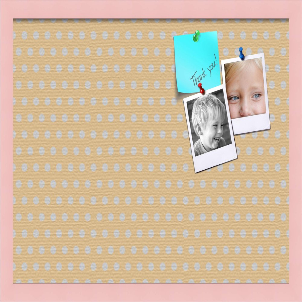 ArtToFrames 24x16 Inch Custom Cork Bulletin Board. This Classic Patterns Pin Board Comes Has a Fabric Style Canvas Finish, in a Baby Pink on Beech Frame (PinPix-266-24x16_0066-81792-YPNK)