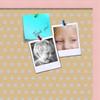 ArtToFrames 24x16 Inch Custom Cork Bulletin Board. This Classic Patterns Pin Board Comes Has a Fabric Style Canvas Finish, in a Baby Pink on Beech Frame (PinPix-266-24x16_0066-81792-YPNK) view 2