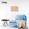 ArtToFrames 24x16 Inch Custom Cork Bulletin Board. This Classic Patterns Pin Board Comes Has a Fabric Style Canvas Finish, in a Baby Pink on Beech Frame (PinPix-266-24x16_0066-81792-YPNK) view 3