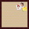 ArtToFrames 16x16 Inch Custom Cork Bulletin Board. This Classic Patterns Pin Board Comes Has a Fabric Style Canvas Finish, in a Mahogany Frame (PinPix-266-16x16_FRBW26039) view 1