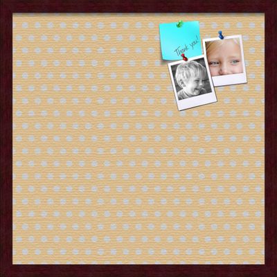 ArtToFrames 20x20 Inch Custom Cork Bulletin Board. This Classic Patterns Pin Board Comes Has a Fabric Style Canvas Finish, in a Mahogany Frame (PinPix-266-20x20_FRBW26039)