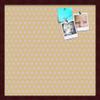 ArtToFrames 20x20 Inch Custom Cork Bulletin Board. This Classic Patterns Pin Board Comes Has a Fabric Style Canvas Finish, in a Mahogany Frame (PinPix-266-20x20_FRBW26039) view 1