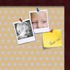 ArtToFrames 20x20 Inch Custom Cork Bulletin Board. This Classic Patterns Pin Board Comes Has a Fabric Style Canvas Finish, in a Mahogany Frame (PinPix-266-20x20_FRBW26039) view 2
