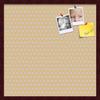 ArtToFrames 24x24 Inch Custom Cork Bulletin Board. This Classic Patterns Pin Board Comes Has a Fabric Style Canvas Finish, in a Mahogany Frame (PinPix-266-24x24_FRBW26039) view 1