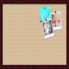 ArtToFrames 24x16 Inch Custom Cork Bulletin Board. This Classic Patterns Pin Board Comes Has a Fabric Style Canvas Finish, in a Mahogany Frame (PinPix-266-24x16_FRBW26039) view 1
