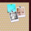 ArtToFrames 24x16 Inch Custom Cork Bulletin Board. This Classic Patterns Pin Board Comes Has a Fabric Style Canvas Finish, in a Mahogany Frame (PinPix-266-24x16_FRBW26039) view 2