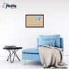 ArtToFrames 24x16 Inch Custom Cork Bulletin Board. This Classic Patterns Pin Board Comes Has a Fabric Style Canvas Finish, in a Mahogany Frame (PinPix-266-24x16_FRBW26039) view 3