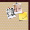 ArtToFrames 30x20 Inch Custom Cork Bulletin Board. This Classic Patterns Pin Board Comes Has a Fabric Style Canvas Finish, in a Mahogany Frame (PinPix-266-30x20_FRBW26039) view 2