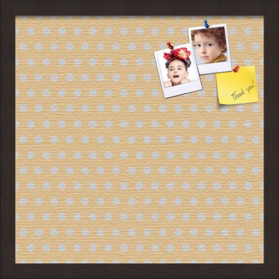 ArtToFrames 16x16 Inch Custom Cork Bulletin Board. This Classic Patterns Pin Board Comes Has a Fabric Style Canvas Finish, in a Coffee Frame (PinPix-266-16x16_FRBW26061)