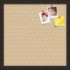 ArtToFrames 16x16 Inch Custom Cork Bulletin Board. This Classic Patterns Pin Board Comes Has a Fabric Style Canvas Finish, in a Coffee Frame (PinPix-266-16x16_FRBW26061) view 1