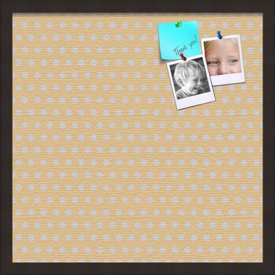 ArtToFrames 20x20 Inch Custom Cork Bulletin Board. This Classic Patterns Pin Board Comes Has a Fabric Style Canvas Finish, in a Coffee Frame (PinPix-266-20x20_FRBW26061)