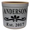 2 Gallon Personalized Stoneware Crock - Teaberry view 1