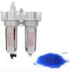 3/8" Compressed air in line filter & desiccant air dryer combination SPRAY GUN EQUIPEMENT PAINT BOOTH COMPRESSOR view 1