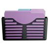 Lorell LLR80663 Cubicle Pocket File, LTR-A4, 12-BX, Black view 1