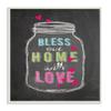 The Stupell Home Decor Collection Bless Our Home with Love Wall Plaque view 1