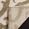 SAFAVIEH Florida Shag Collection Area Rug - 4' Square, Cream & Beige, Damask Design, Non-Shedding & Easy Care, 1.2-inch Thick Ideal for High Traffic Areas in Living Room, Bedroom (SG462-1113) view 4