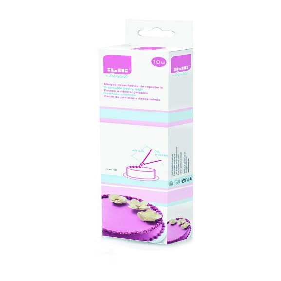 IBILI Disposable Pastry Bags, 55 x 6 x 3 cm, White, 10 Piece