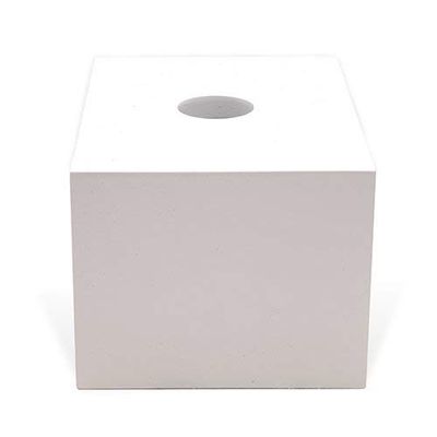 Mulitpurpose Display Pod white acrylic paint with metal bracket to mount on pegboard and slatwall (Small)