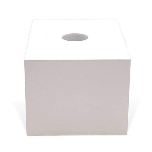 Mulitpurpose Display Pod white acrylic paint with metal bracket to mount on pegboard and slatwall (Small)