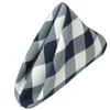 Set Table Napkins Checkered 20 X 20 Inch (10 Units) Navy Blue By Broward Linens view 1