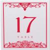 Scottish Thistle Wedding Table Numbers (Select Color/Quantity), White, Ruby Red, 1-50, Double Sided, Tent or Use in a Stand, Great for Parties & Restaurants view 4
