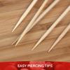 BambooMN Decorative Ball End Cocktail Fruit Sandwich Picks Skewers for Catered Events, Holiday's, Restaurants or Buffets Party Supplies - 4.7" Assorted, 300 Pcs view 4