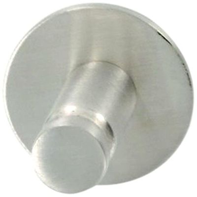 Bulk Hardware BH03335 Single Coat Hooks with Concealed Fixings with Satin Steel Finish