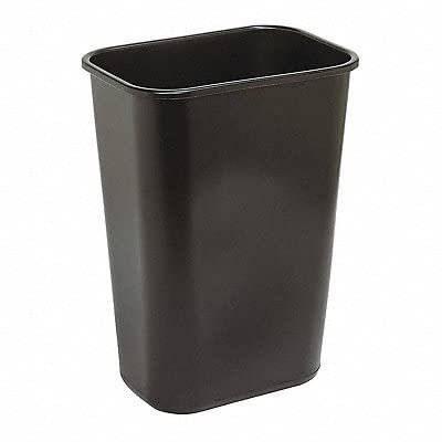 Sim Supply Trash Can,Rectangle,10 gal.,Blk 4PGN8-1 Each