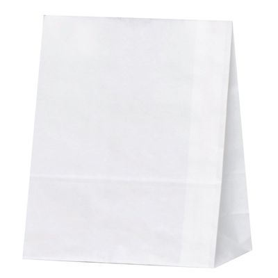 Pack Takeyama XZT55401 Food Bags, H4, Oil-Resistant Square Bottom Bags, Plain White, 100 Sheets