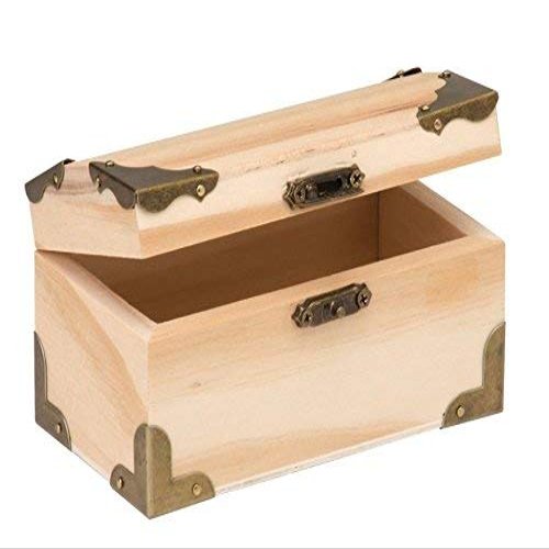 Glorex 6 2003 351 Treasure Chest, Natural, 12 x 6.5 x 6 cm