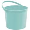 Multipurpose Robins Egg Blue Plastic Bucket with Handle - 6.25" x 4.5" (1 Pc) - Sturdy & Durable Design - Perfect for Storage, Home, Garden, & DIY Projects view 1