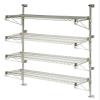 Omega Products Corporation 24" Deep x 60" Wide x 54" High Adjustable 4 Tier Chrome Wall Mount Shelving Kit view 1