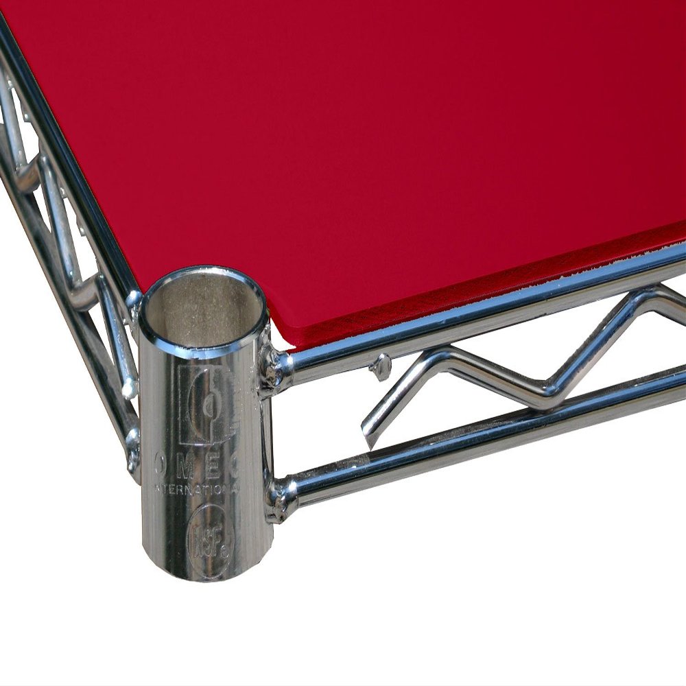 4 Pack of 21 Deep x 24" Wide Red Shelf Liner