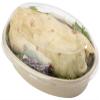 World Centric 32 oz Oval Bagasse Fiber Salad, Grain, and Burrito Bowl with Clear PLA Dome Lids, Pack of 50 Sets view 2