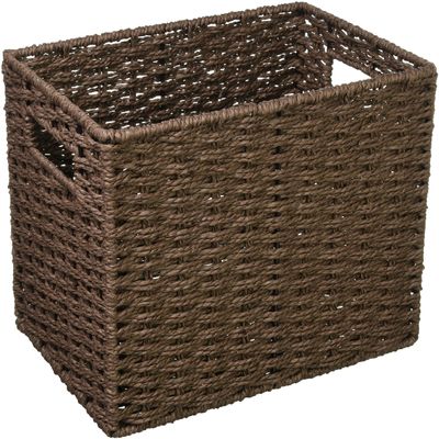 Chidorisangyou Basket, Dark Brown, 7.1 x 10.2 x 7.9 inches (18 x 26 x 20 cm)