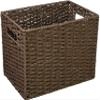 Chidorisangyou Basket, Dark Brown, 7.1 x 10.2 x 7.9 inches (18 x 26 x 20 cm) view 1