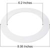 10 Pack Gloss White Goof Trim Ring for 6" Inch Recessed Lighting Trims Can Lighting Down Light, Outer Diameter 8.07 Inches view 3