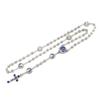 Catholic Rosary Beads with Metal Keepsake Gift Box Set (St Francis Blue) view 3