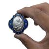 Catholic Rosary Beads with Metal Keepsake Gift Box Set (St Francis Blue) view 4