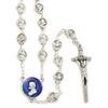 Rosary Metal Beads St. John Paul II Pope Benedict XVI view 2