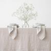 LinenMe Stone Washed Tablecloth, 67 by 98", Silver view 4