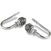 Rod Desyne Home Decorative Tilly Finial Curtain Holdback Hook Pair Black view 2