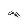 Rod Desyne Home Decorative Tilly Finial Curtain Holdback Hook Pair Black view 3