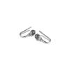 Rod Desyne Home Decorative Tilly Finial Curtain Holdback Hook Pair Black view 4